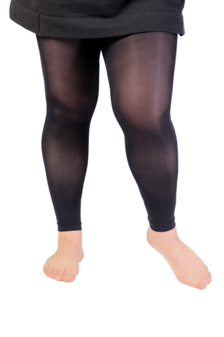 ECOCARE plus size 80DEN black leggings for women