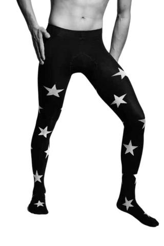 STAR tights with a star pattern for men